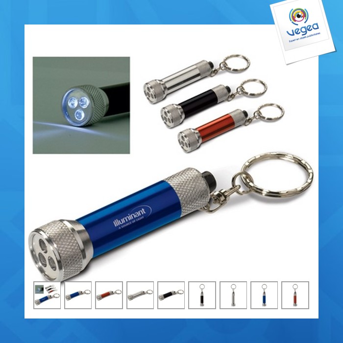 Porte-clés mini torche publicitaire