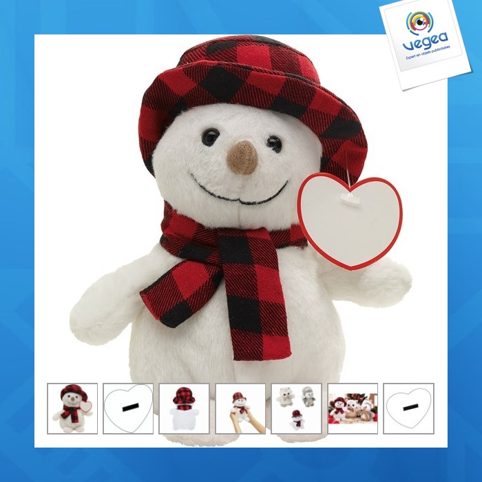 Bonhomme de neige en peluche "johann"