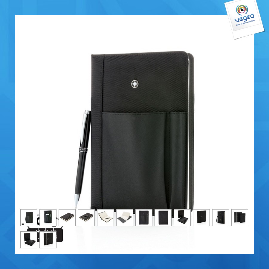 Set carnet de notes a5 et stylo swiss peak personnalisable