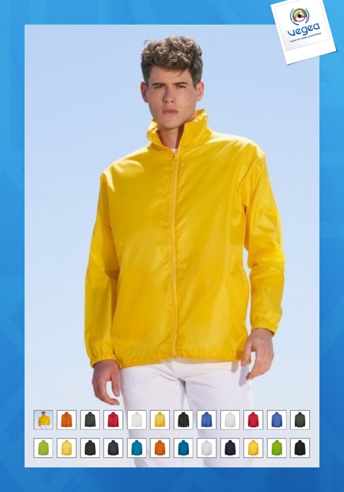 Coupe-vent publicitaire polyester 210t col scratch
