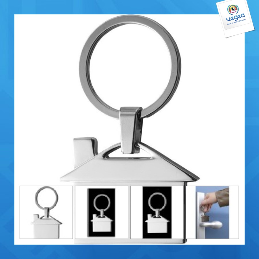 Porte-clés maison personnalisable