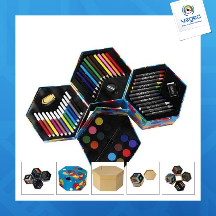 Set à dessin personnalisable de 56 pièces