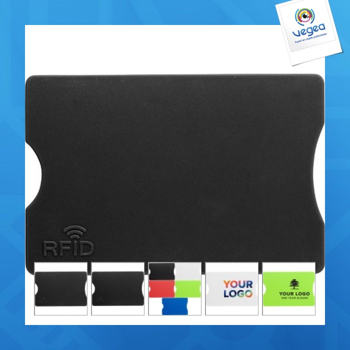 Porte-cartes de crédit sécurisé rfid en plastique