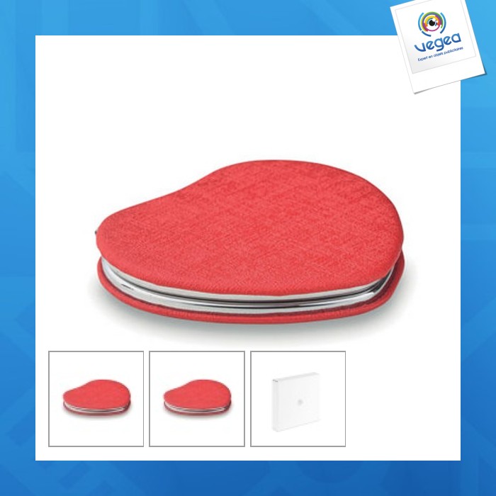  miroir personnalisable en coeur, en pu