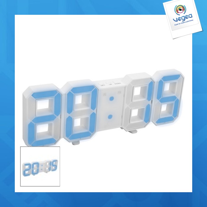 Horloge publicitaire led reflects