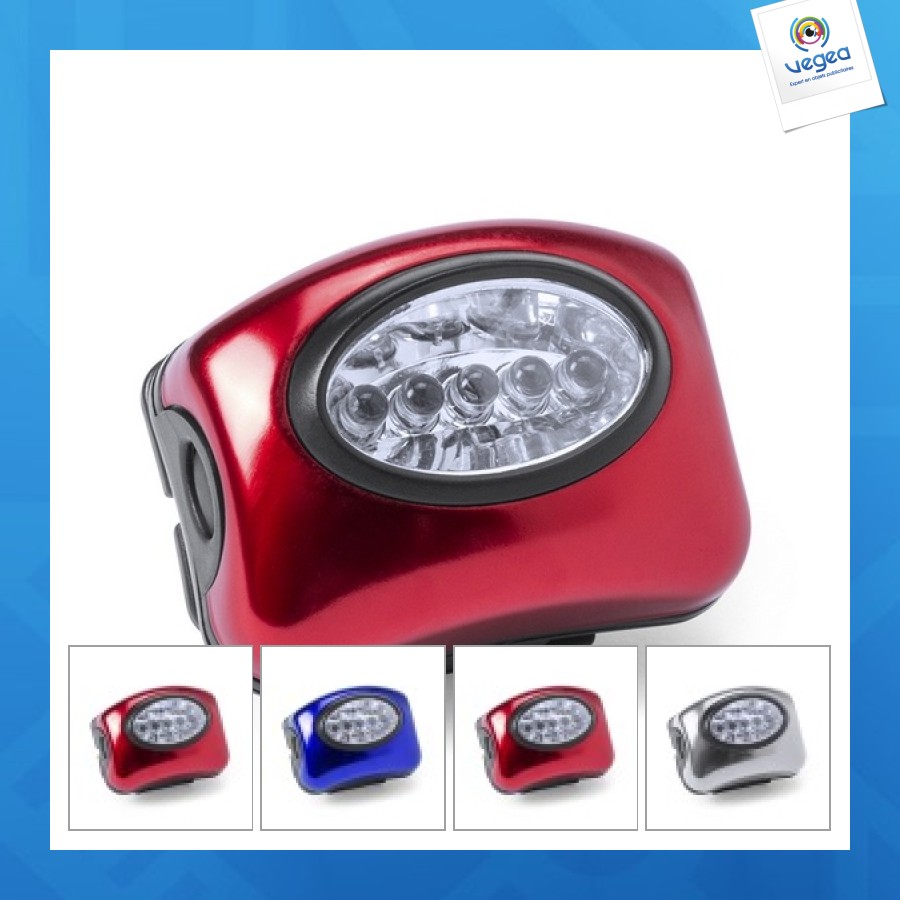 Lampe frontale publicitaire 5 leds