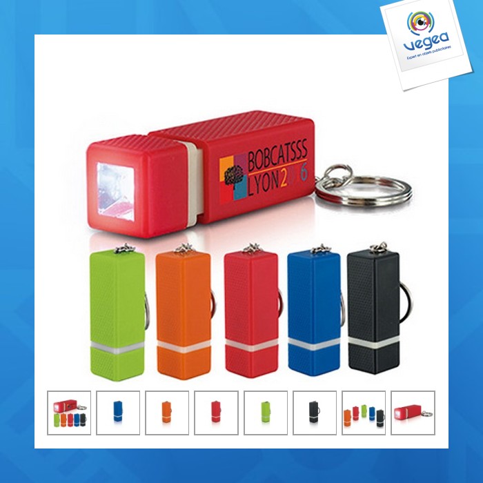 Porte-clés lampe publicitaire 1 led
