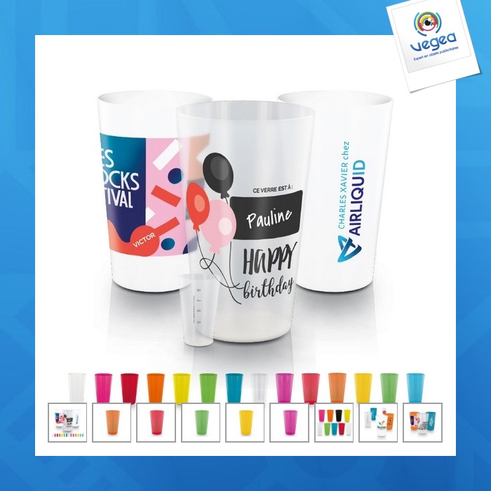 Gobelet plastique réutilisable 30cl