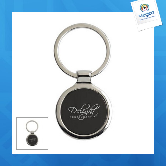 Keytag porte-clés avec logo rond