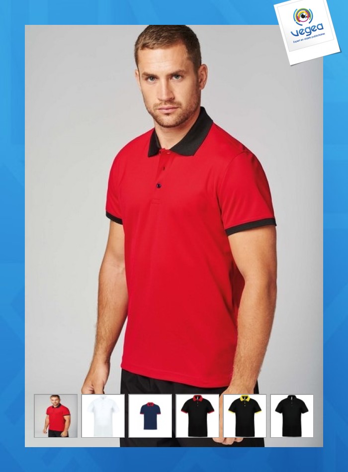 Polo personnalisable de sport proact performance