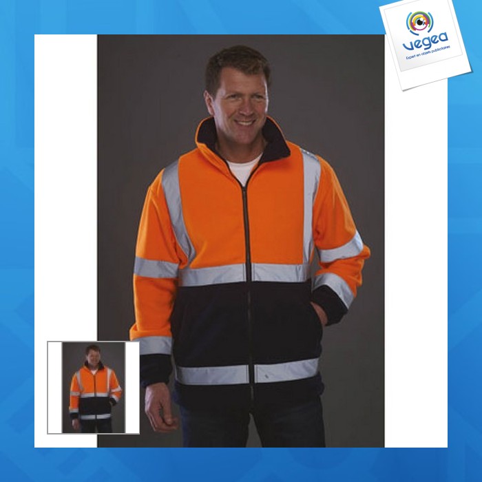 Veste polaire haute visibilité