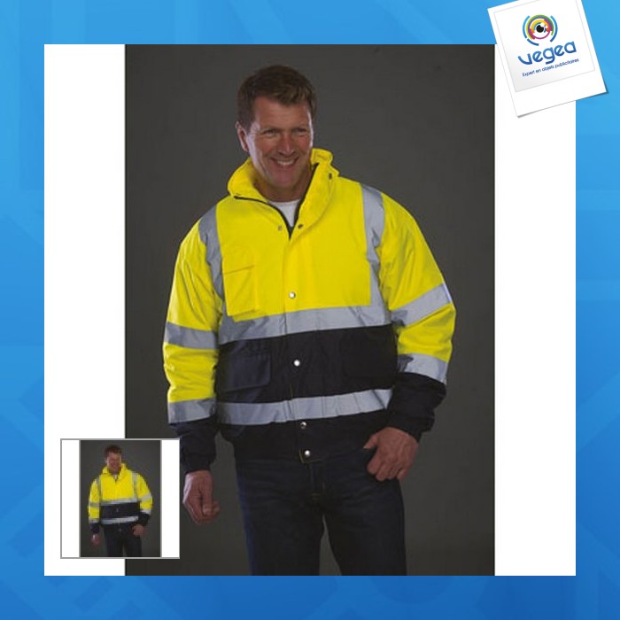 Blouson bicolore haute visibilité