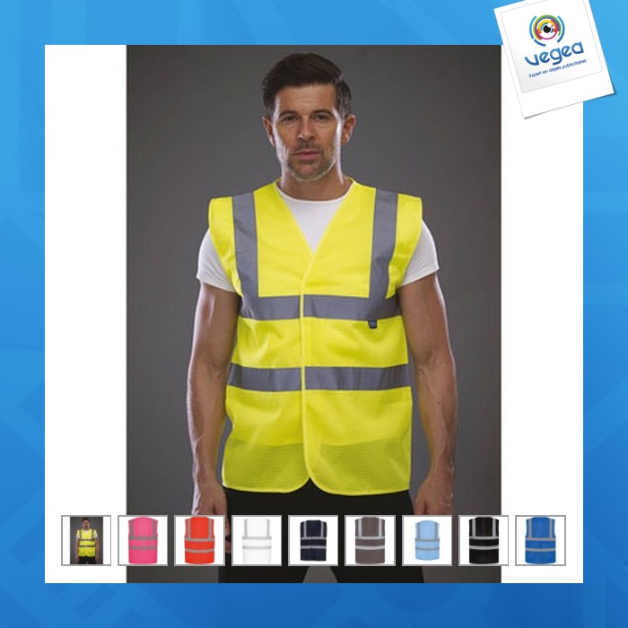 Gilet haute visibilité à maille ajourée