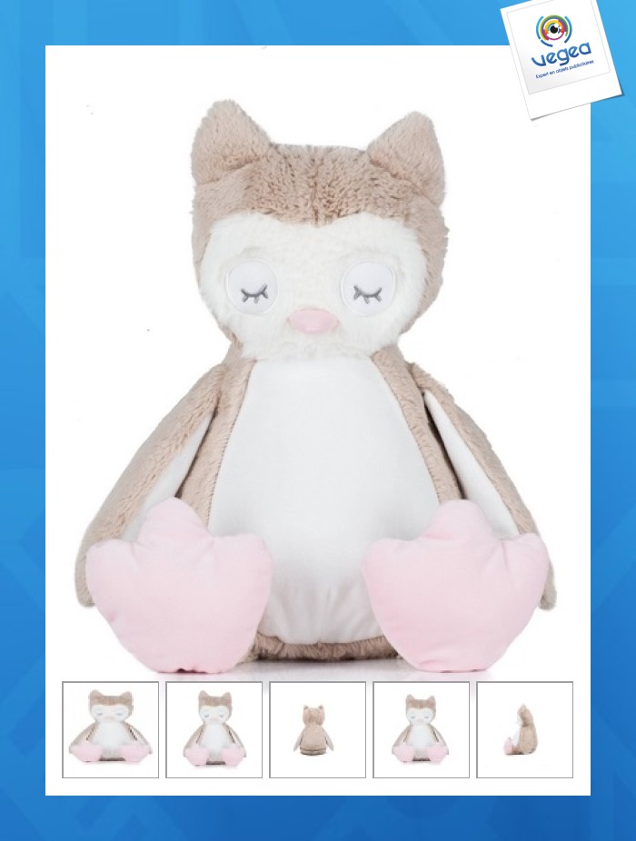 Peluche chouette personnalisable
