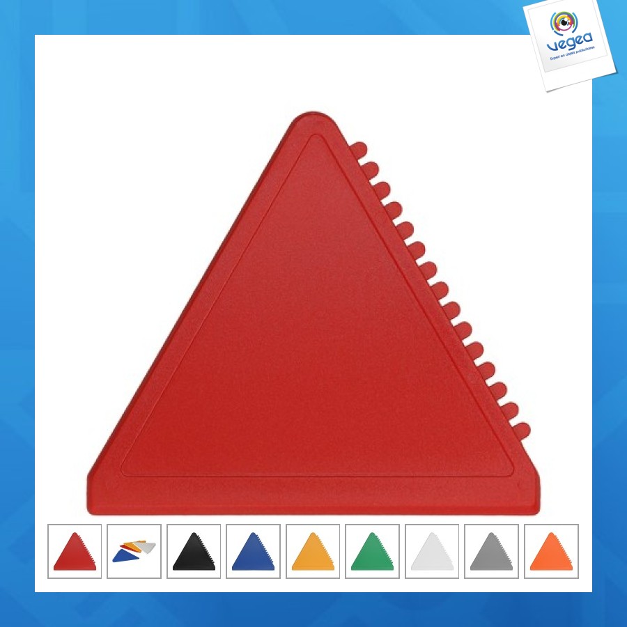 Raclette à glace personnalisable triangle