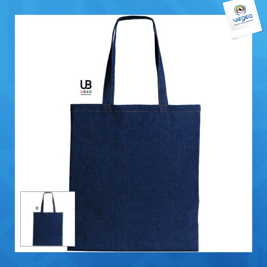 Tote bag personnalisé en jeans 200g/m²