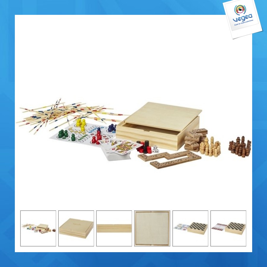 Coffret de jeux avec logo monte-carlo