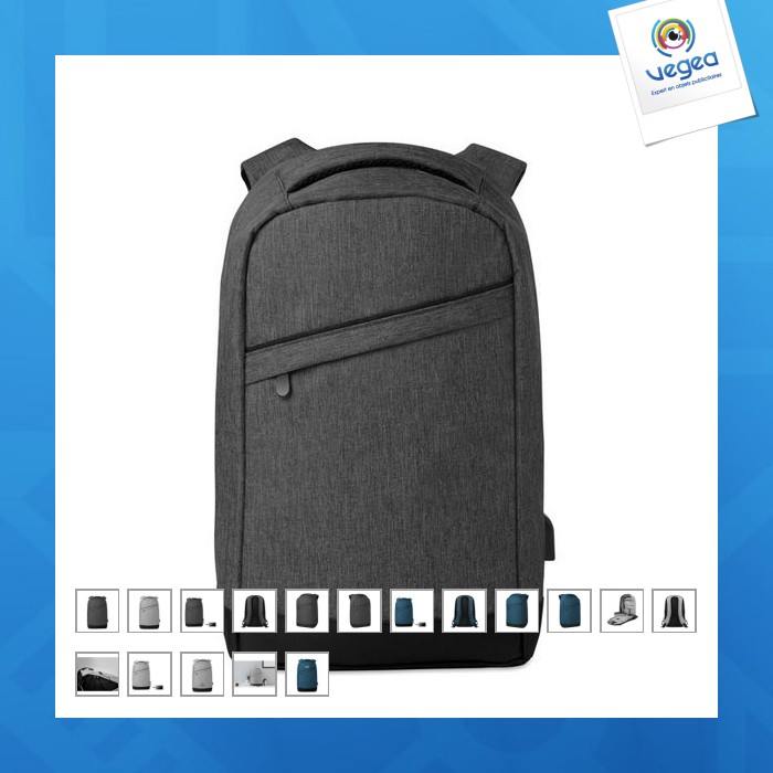  sac à dos antivol personnalisable