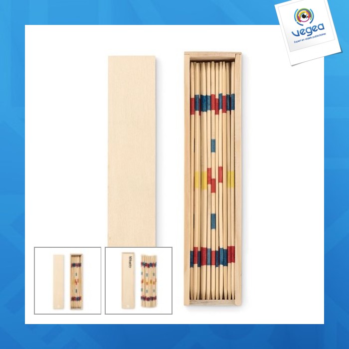 Jeu de mikado avec logo