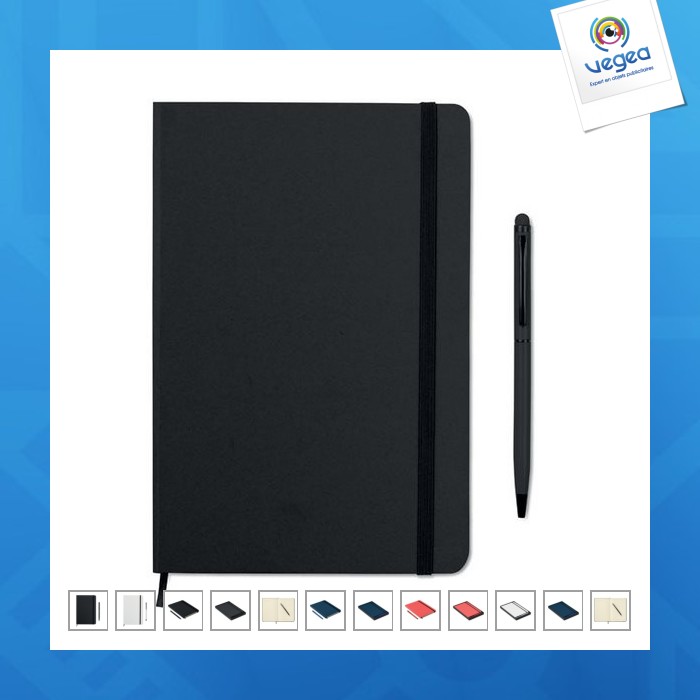 Carnet a5 publicitaire et stylo assorti