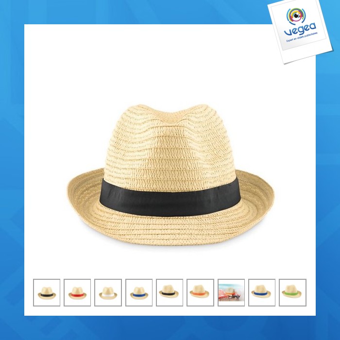 Chapeau de paille personnalisable