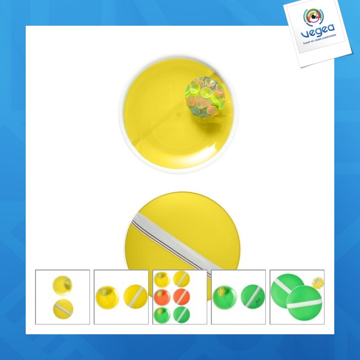 Set de 2 raquettes avec logo scratch