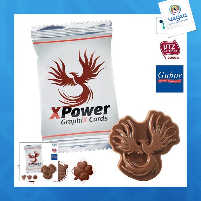 Logo en chocolat personnalisé