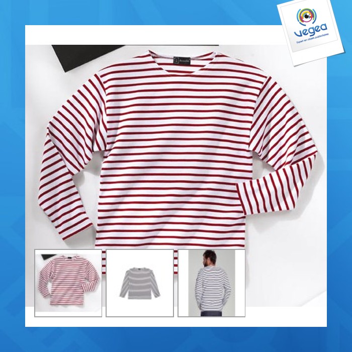 T-shirt à rayures manches longues