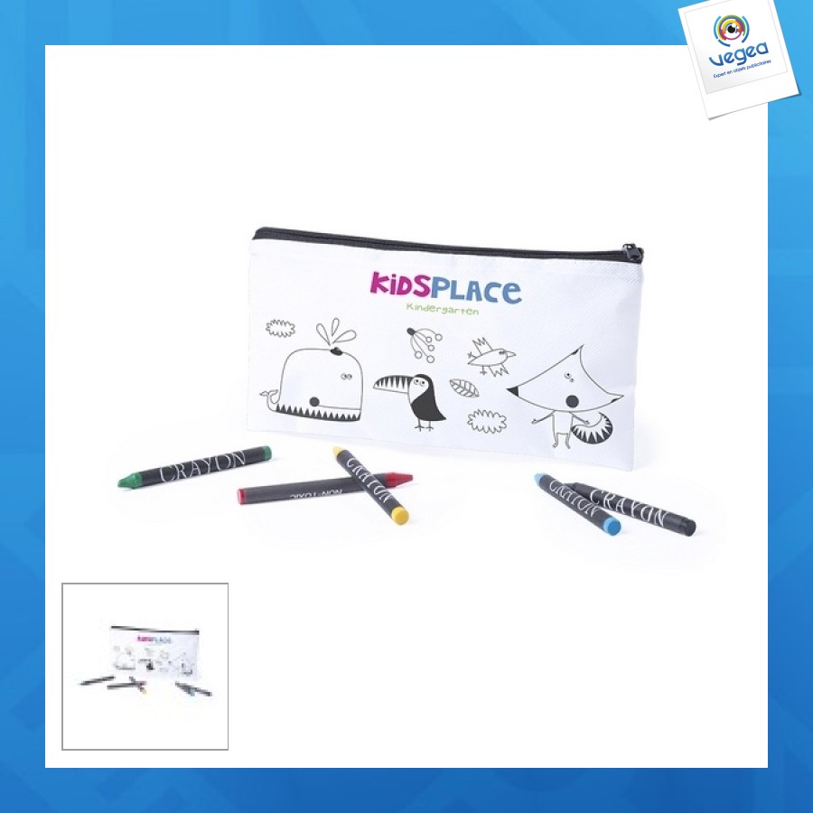 Trousse personnalisable enfant à colorier