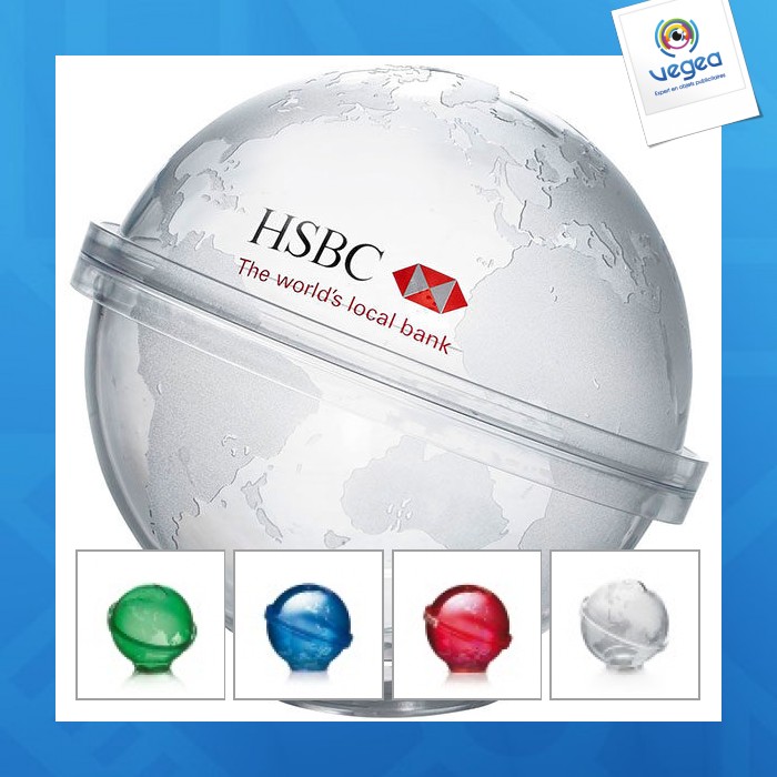 Tirelire globe personnalisable