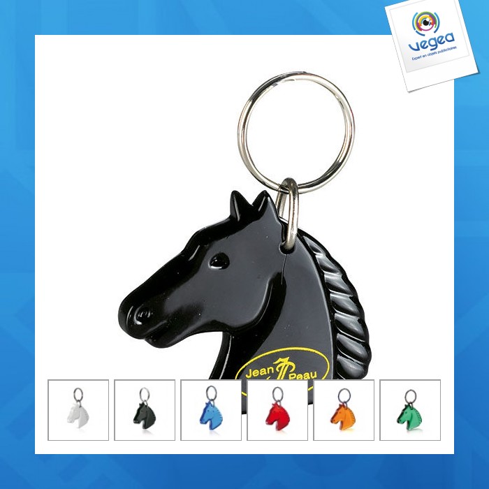 Porte-clés personnalisable cheval