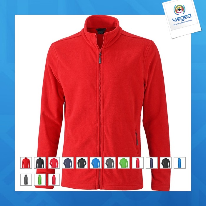 Veste polaire publicitaire homme - james nicholson