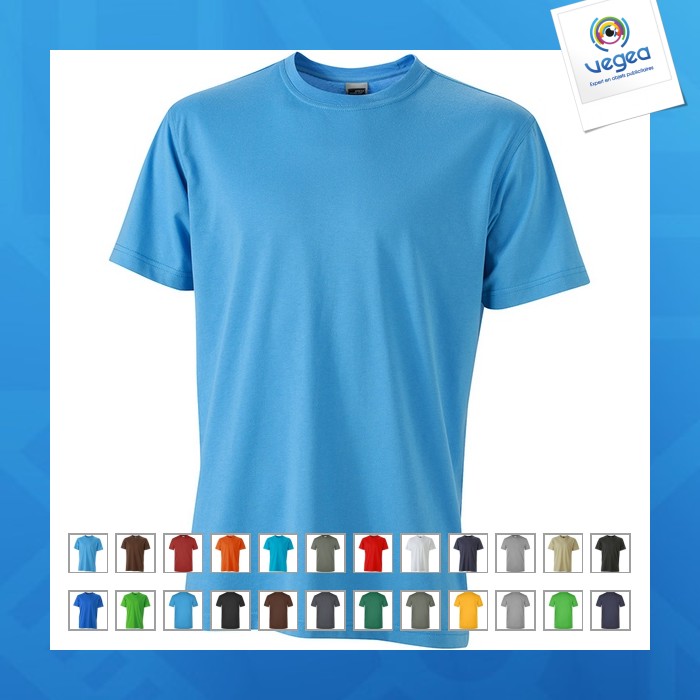 T-shirt personnalisable workwear homme - james nicholson