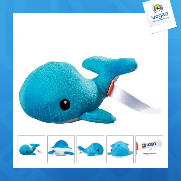 Peluche personnalisée baleine - mbw