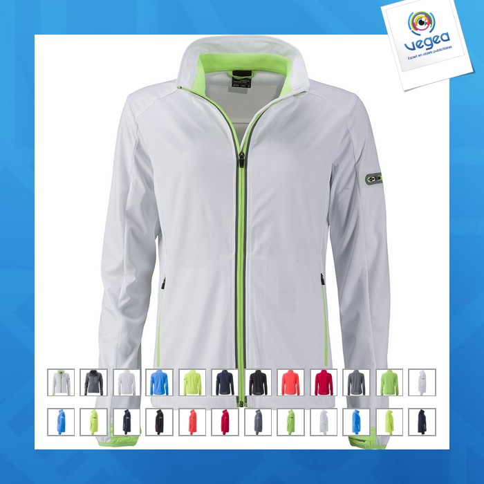Veste softshell promotionnelle femme - james nicholson