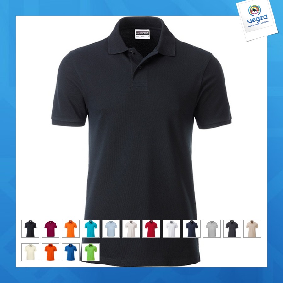 Polo classique bio homme - james nicholson