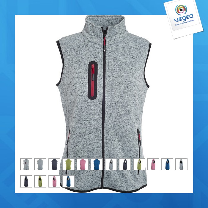 Gilet polaire tricot femme - james nicholson