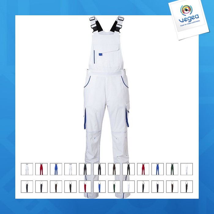 Pantalon workwear avec bretelles - james nicholson
