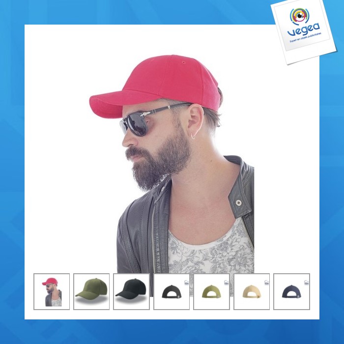 Casquette publicitaire 6 pans