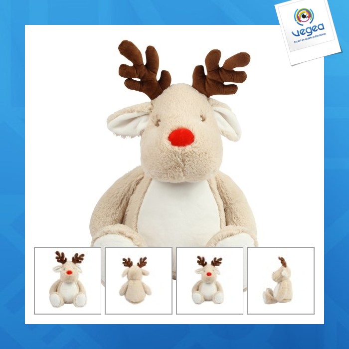 Renne personnalisée en peluche