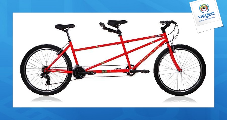 Vélo tandem vtt personnalisable galaxy
