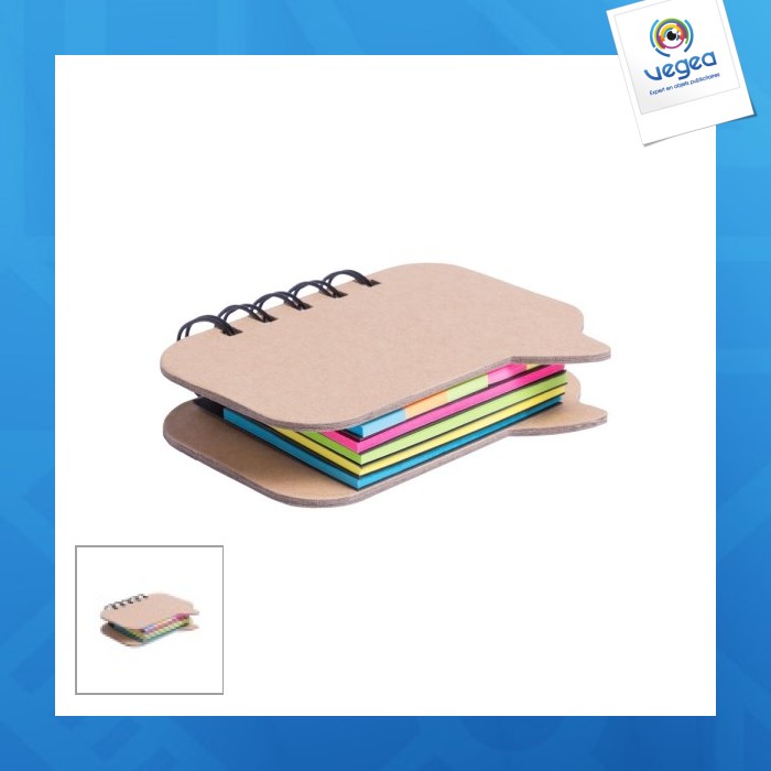 Bloc-notes feuilles adhésives
