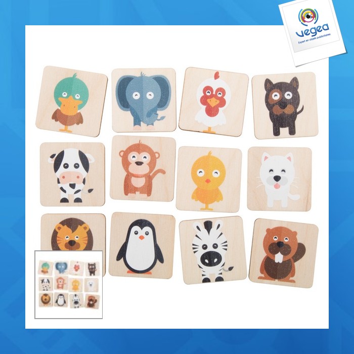 Memory personnalisé enfant animaux
