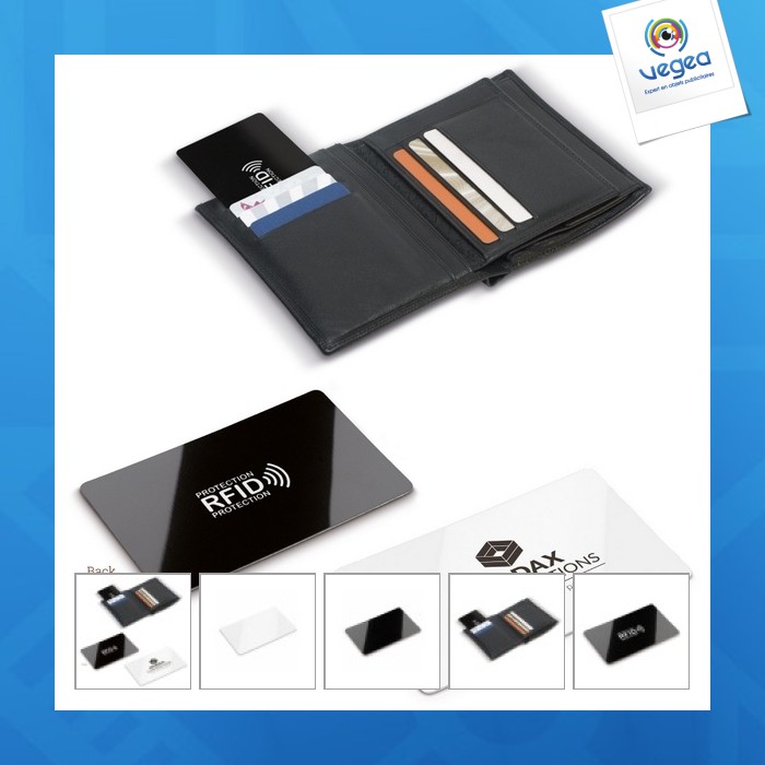 Carte anti-rfid publicitaire