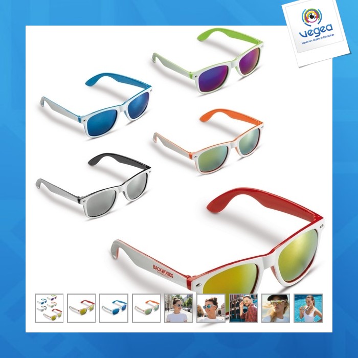Lunettes de soleil personnalisées bi-couleur