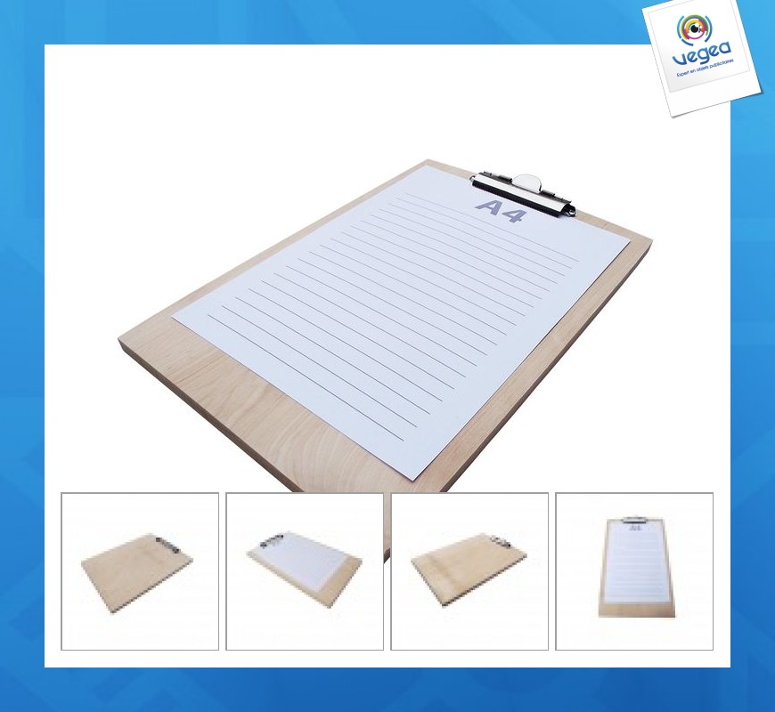 Ecritoire en bois personnalisable - format a4