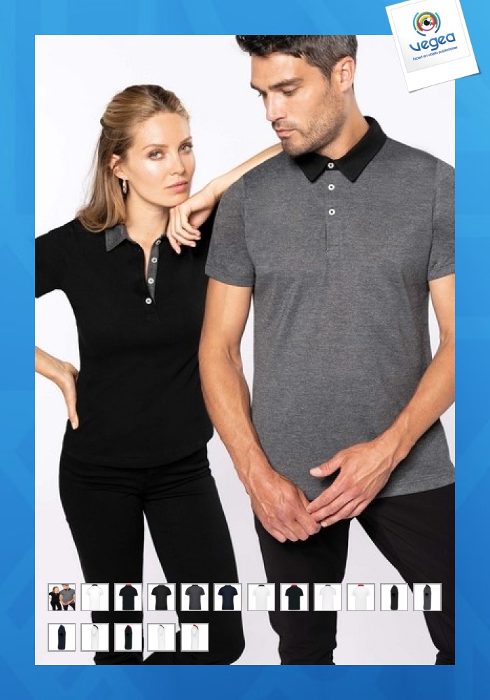 Polo jersey bicolore kariban