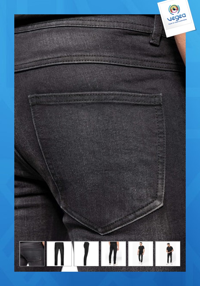 Jean personnalisable noir basique
