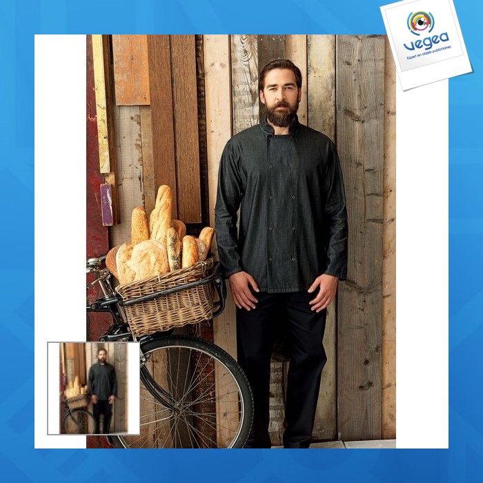 Veste chef cuisinier publicitaire - premier
