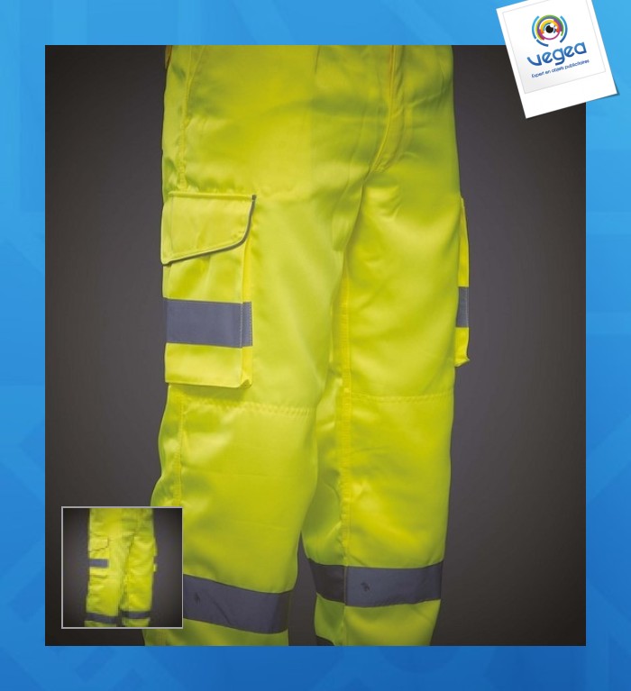 Pantalon cargo haute visibilité